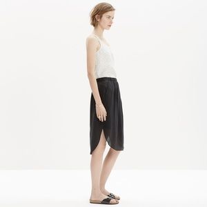 Madewell Island Midi Skirt 💯 Silk